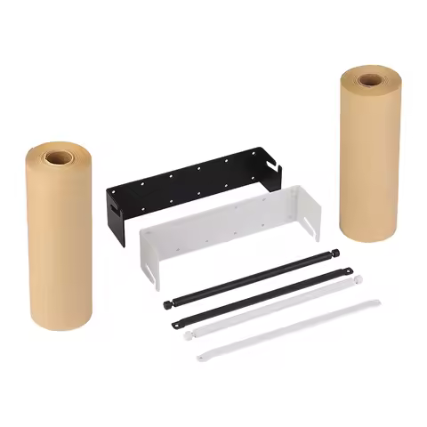 210mm / 8.3 inch Daily Roller Wall Mounted Mini Kraft Paper Roll Dispenser Holder Studio Roller