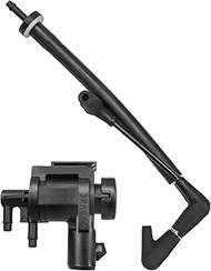 FL3Z-3A788-B Check Valve Vacuum Hose and 7L1Z-9H465-B 4X4 4WD Vacuum Solenoid Fit for Ford F-150 Exp