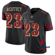 Ready Stock！！Men's San Francisco 49ers Christian McCaffrey Black 2025 F.U.S.E. Limited American Foot