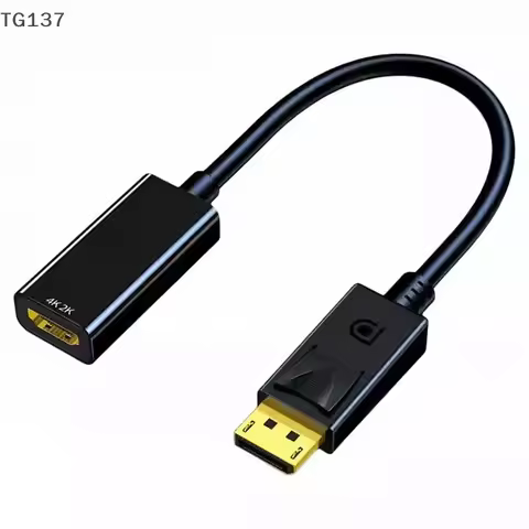 1 Pcs Video Audio Cable Adapter 4K DisplayPort To HDMI-compatible For PC Computer HDTV Projector DP 