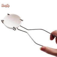 honeybird 25Cm Stainless Steel Crucible Tong Clamp Crucible Pliers White Gold Bowl Melting Gold Furn