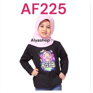 Afrakids AF225 "Earth & Sky Are My Rabb's Creation" Long Sleeve Children's T-Shirt - Girls' T-Shirt 