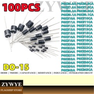 100pcs Diode P6KE6.8A P6KE6.8 CA P6KE7.5A 8.2A 9.1A 10A 11A 12A 13A 15A 16A 18A 20A 22A 24A 27A 30A 