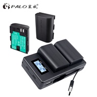 PALO LP-E6 LP-E6N LP E6 2000mAh Baery Cell LCD B Dual Charger For Canon EOS 6D 7D 5D Mark II III IV 60D 60Da 70D 80D 5