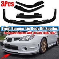 Chin Car Kits Splitter For Subaru Impreza WRX Sti S204 2006-2007 Front Bumper Lip Spoiler