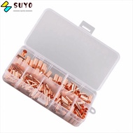 SUYO 250Pcs Copper Tube Connector, GT Tube Connector Copper Material Terminal Copper Connector, Term