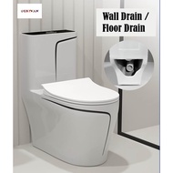 Ceramic Sitting Toilet P-Trap / S-Trap Strong Flush 360-Degree Large Diameter Trap Way Toilet Tandas