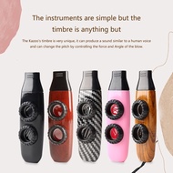lu Double Hole Kazoo Accompaniment Instrument Double Membrane Kazoo Children Kids Portable Musical I