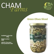 Green Olives Sliced Cham Farms