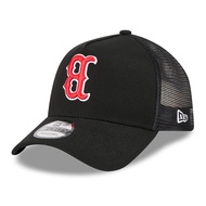 Boston Red Sox Upside Down Black 9FORTY A-Frame Trucker Cap