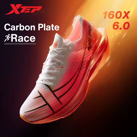 Xtep 160X 6.0 Running Shoes Professional Marathon PB Carbon Plate For Men Cushioning Shock Absorptio