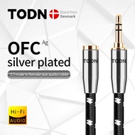 TODN Aux Cable Jack 3.5mm mal To 3.5mm female Audio Cable Jack Speaker Cable For Computer Car Speaker For Xiaomi