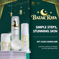 CHARMS HQ Skincare Set Jumbo Size for Dry Oily Skin Cleanser Toner Moisturiser Night Cream