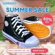 HITAM Black canvas NB school shoes for kindergarten, elementary school, middle school and high schoo
