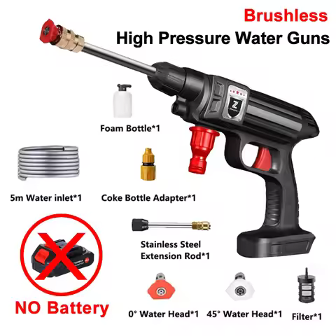 Wireless High Pressure Car Wash Washer Gun Foam Generator Pressure Washer Machine Portable Home Gard