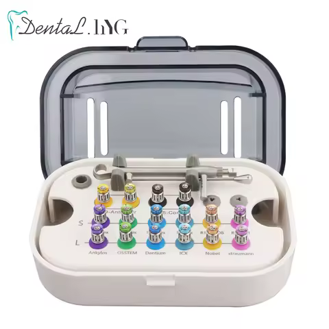 High Quality Screwdriver Tools Dental Implant Torque Wrench Ratchet 10-70NCM with Drivers & Wrench K