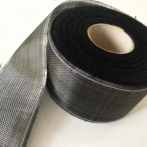 3K 200gsm Real Carbon fiber cloth bidirectional woven plain 2x2 style size width 10cm and length 5M/