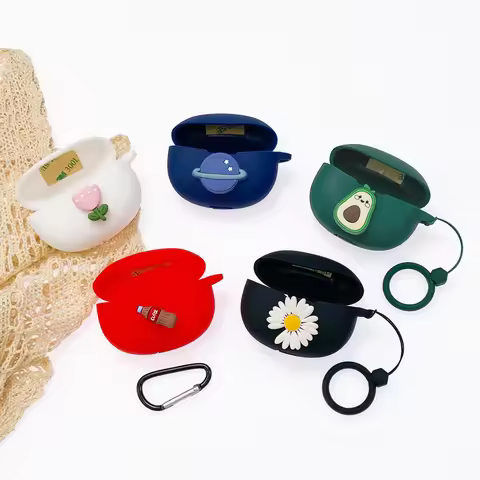 Cartoon Earphone Case Cover For Anker Soundcore life p2i Silicone Wireless Bluetooth Earbuds Protect