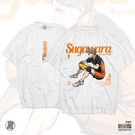 Kaos Sugawara Koshi Karasuno Setter Haikyuu Volleyball Club Anime Manga T-Shirt Baju Wibu Jepang DJA