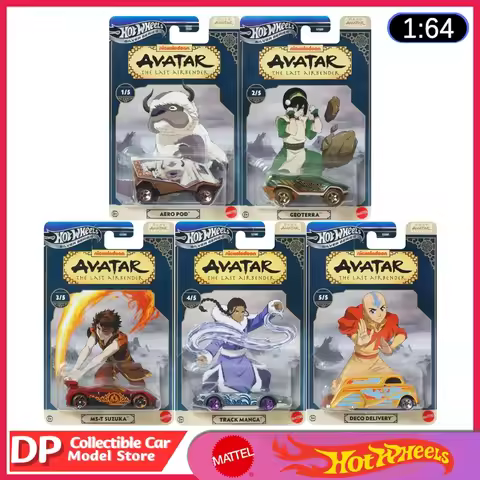 Hot Wheels New 2025 Avatar the Last Airbender Silver Series Set Set 1:64 Scale Car Toys Die-Cast Veh