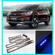Honda CRV CR-V 2012-2016 Side Steel Plate/Door Side Step/Side Sill Plate With Led Blue