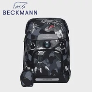 【Beckmann】Classic兒童護脊書包22L-酷帥黑恐龍2.0