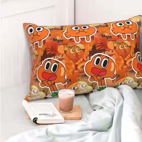 Darwin Watterson The Amazing World Of Gumball Anime Rectangle Pillowcase Cushion Cover Decorative Be