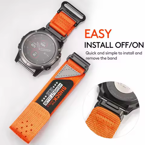 For Garmin Straps Quickfit 20 22 26mm Nylon Sports Breathable Watch Band Compatibility Fenix Tactix 