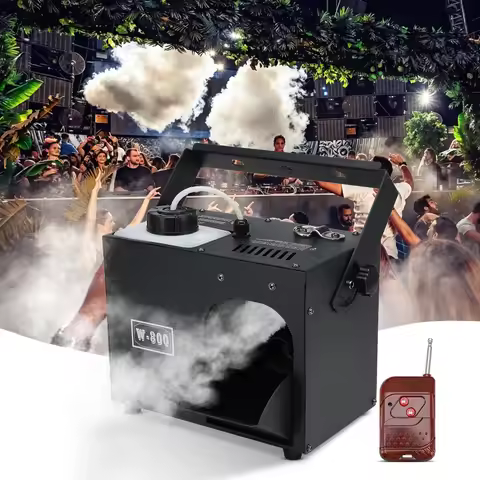 800W Haze Machine Stage Fog Machine DMX/Manual/Remote Smoke Machine For Christmas Halloween Party We