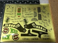 恐龍戰隊 Dx  獸騎神 貼紙 踏板 翻模件