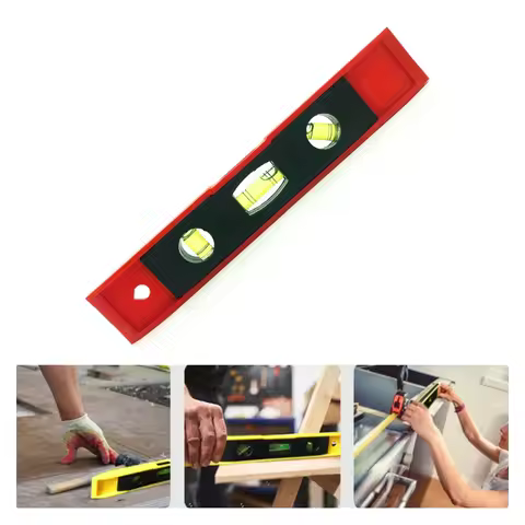 Magnetic Tor-pedo Level 3 Bubble S-pirit Level Magnetic Ruler Level Measuring Instrument Tool Vertic