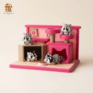 3D Print Cat House Flexi Miniature Cat House Playset Cat Lovers Gift