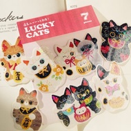 招財貓閃亮亮防水貼紙包