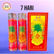 LILIN Regular candles 7 days per pair