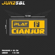 CIANJUR PLATE CUTTING STICKER JUN25BL JBT/