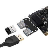 20Pin to Dual USB3.0 Adapter Connverter Desktop Motherboard 19 Pin/20P Header to 2 Ports USB A Femal