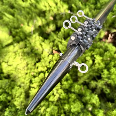 High Strength 15ft 18ft 20ft 22ft Carbon Fiber Fishing Outriggers Pole , Fishing Rod Boat Outrigger 