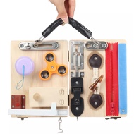 Wooden Folding Busy Board Lock Box