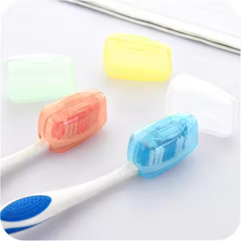 8Pcs/set Portable Toothbrush Cover Holder Health Germproof Toothbrushes Protector Travel Hiking Camp