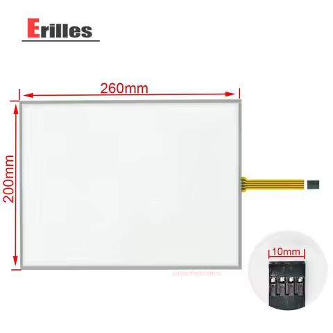 New 12.1 inch 4wire 4:3 Resistive Touch Screen Panel For Machines industrial medical equipment 260mm