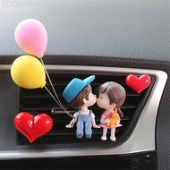 LOOKSHOW Cute Cartoon Couples Car Air Vent Freshener Perfume Clip Aromas Diffuser Air Conditioning P