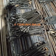 M19x700mm Concrete Iron Anchor, Send Shopee Courier, 3/ Iron Anchor 4 inch x 70cm, 2 Nuts 1 PlateRin