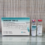 1 PASANG CHORULON 1500 I.U. HCG HORMON IKAN PEMIJAHAN GONADOTROPIN GONADOT OBAT IU KOLAM HEWAN AQUAR