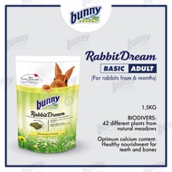 [ 𝐁𝐮𝐧𝐧𝐲𝐍𝐚𝐭𝐮𝐫𝐞 ] RABBIT DREAM - BASIC 1.5KG Adult Rabbit Food Pellet 兔子饲料 Makanan Arnab Dedak Arnab