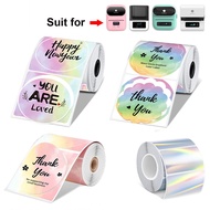 M110 Printer Sticker Rolls 30/40/50mm Laser/Clear/Colorful Thermal Label Paper for Phomemo M110 M200