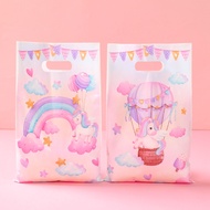 10/25/50PCS Unicorn Lootbags Rainbow Unicorn Cloud Design Lavender And Light Pink Design Gift Bag Fo