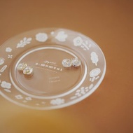 北歐風玻璃盤 花與鳥系列原創日系餐具