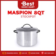 Maxim Large Stainless Steel Pot with Lid 7.5 Liter 8QT Cooking Water Stock Pot