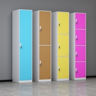 S-66/ Steel Color One-Door-Open Cabinet Office Wardrobe Single Door Hanging Wardrobe Multi-Door Locker Swimming Pool Cha