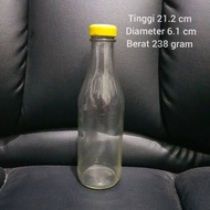 340ml Glass Bottle 340ml Sambal YELLOW CAP (NEW) tmk23